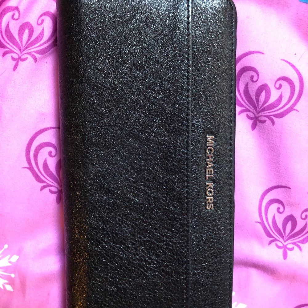 Brand New Never Used MK Sparkly Black Wallet